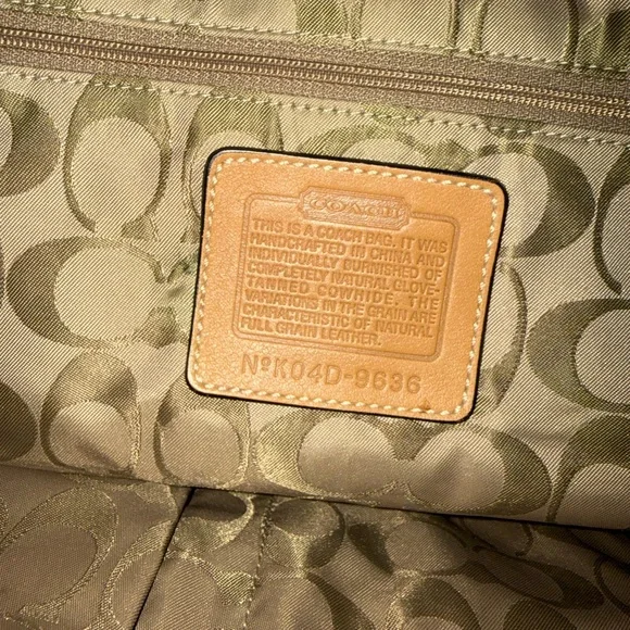 COACH Tobacco Leather Satchel Handbag Y2K 2004- Women Bags 🤎 - Picture 5 of 7